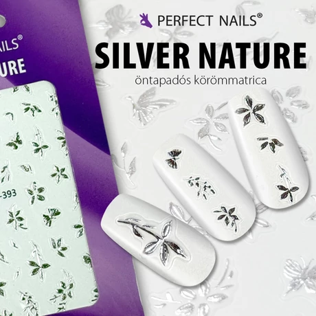 PN - Körömmatrica - Silver Nature
