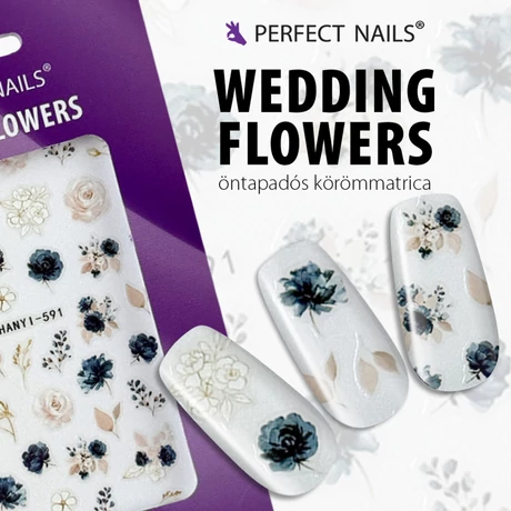 PN - Körömmatrica - Wedding Flowers