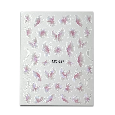 Körömmatrica - Holo Butterflies II.