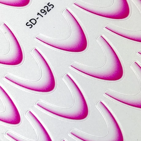 PN - Körömmatrica - Easy French Hot Pink