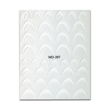 Körömmatrica - Easy French White Mini