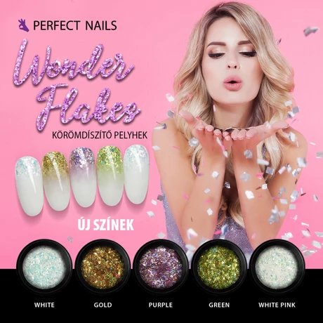 PN - Wonder Flakes - Körömdíszítő pehely - Arany