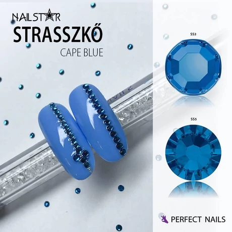 PN - Nailstar strasszkő SS5 - Cape Blue 100db