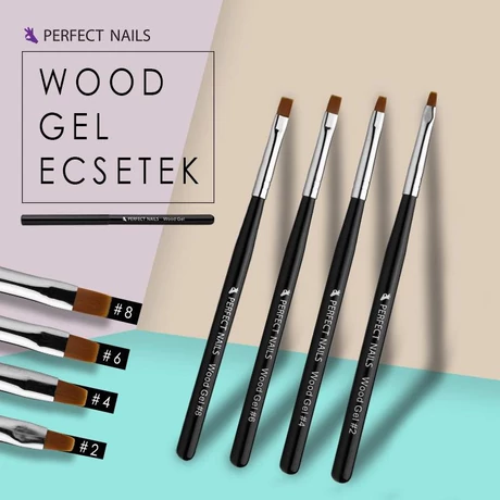 PN - Műkörömépítő Ecset Zselé - Wood Gel #2