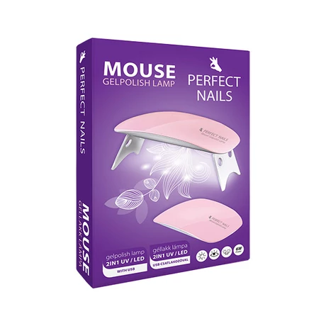 PN - Műkörmös UV/LED Lámpa Gél Lakkozáshoz - Mouse
