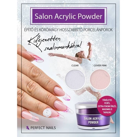 PN - Átlátszó műkörömépítő porcelánpor - Salon Clear Powder - 50ml