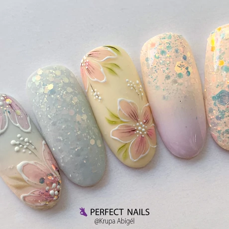 PN - Körömdíszítő Glitter - Multisize - Unique #5
