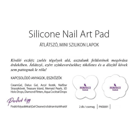 PN - Silicone Nail Art Pad - Szilikon munkalap 2db