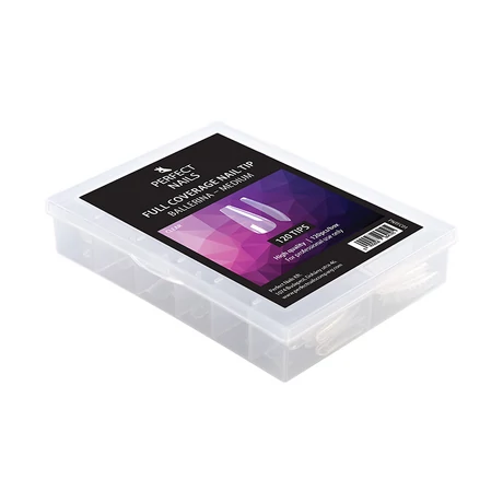 PN - Full Coverage Gel Tip - Zselés Műköröm Tip Készlet - Ballerina Medium