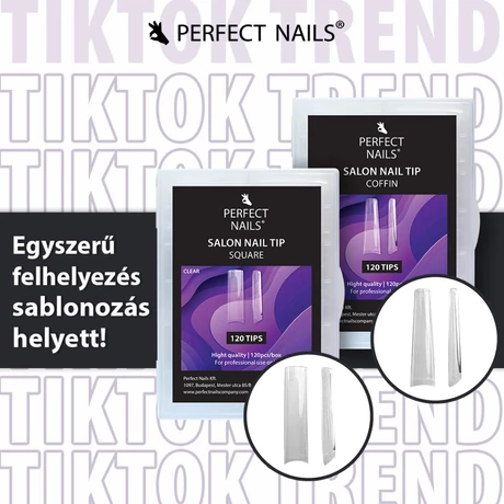 PN - Salon Műköröm Tip készlet - Square