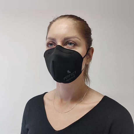 PN - Formázott Textil Szájmaszk - Fekete