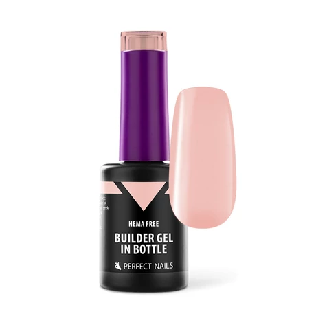 HEMA FREE Builder Gel in Bottle- Színezett üveges ép.zselé 8ml -Light Peach