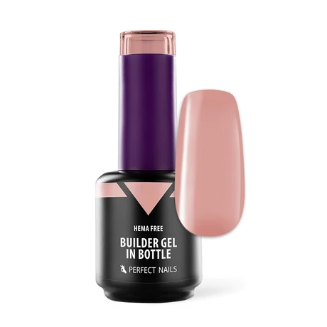 HEMA FREE Builder Gel in Bottle - Színezett üveges építőzselé 15ml - Cover