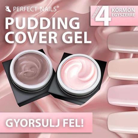 PN - Pudding Cover Gel - Építőzselé - Natural Beige 50g