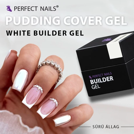 PN - Pudding Cover Gel - Építőzselé - White 15g