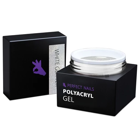 Perfect PolyAcryl Gel - Polygel White Glitter 15g