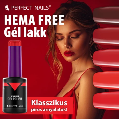 PN - HEMA FREE Gél Lakk - Ferrari Red - 4ml