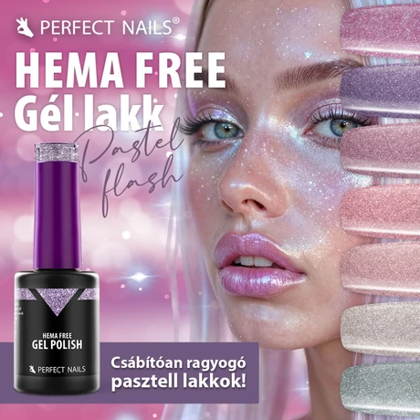 PN - HEMA FREE Gél Lakk - Flash Violet - 8ml