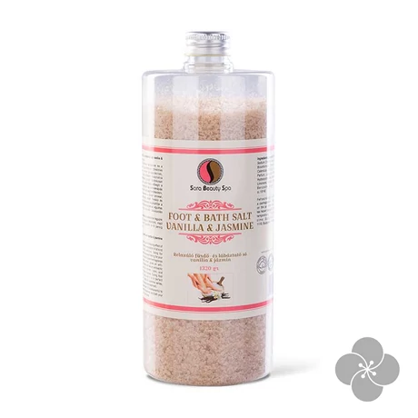 SB Relaxáló fürdő- és lábáztató só vanilia & jázmin - 1320g