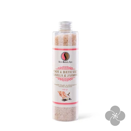 SB Relaxáló fürdő- és lábáztató só vanilia & jázmin - 330g