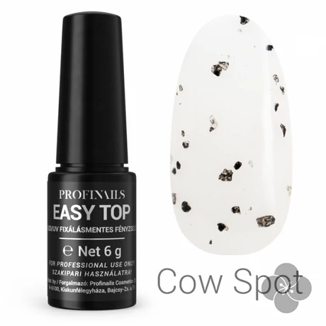 Profinails  Easy Top fixálásmentes LED/UV fényzselé 6g (cow spot)