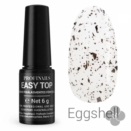 Profinails  Easy Top fixálásmentes LED/UV fényzselé 6g (egg shell)