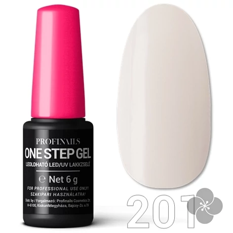Profinails One Step Gel LED/UV lakkzselé 6gr. No.201