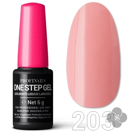 Profinails One Step Gel LED/UV lakkzselé 6gr. No.203
