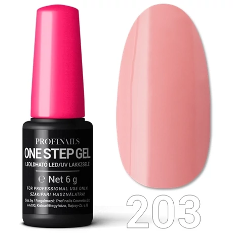 Profinails One Step Gel LED/UV lakkzselé 6gr. No.203