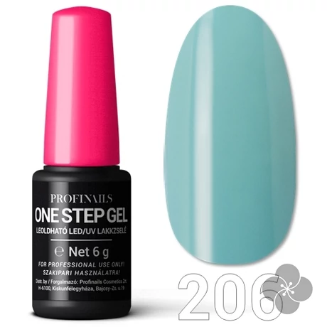 Profinails One Step Gel LED/UV lakkzselé 6gr. No.206