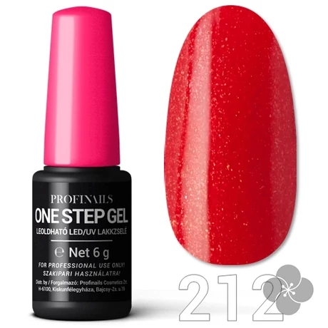 Profinails One Step Gel LED/UV lakkzselé 6gr. No.212