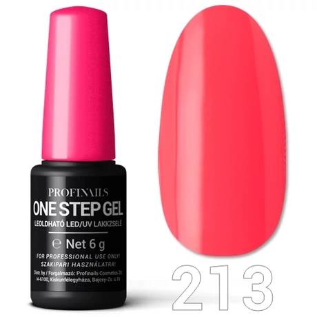 Profinails One Step Gel LED/UV lakkzselé 6gr. No.213