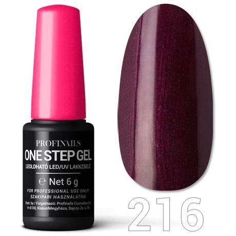 Profinails One Step Gel LED/UV lakkzselé 6gr. No.216