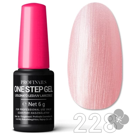Profinails One Step Gel LED/UV lakkzselé 6gr. No.228