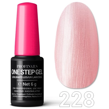 Profinails One Step Gel LED/UV lakkzselé 6gr. No.228