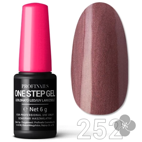 Profinails One Step Gel LED/UV lakkzselé 6gr. No.252