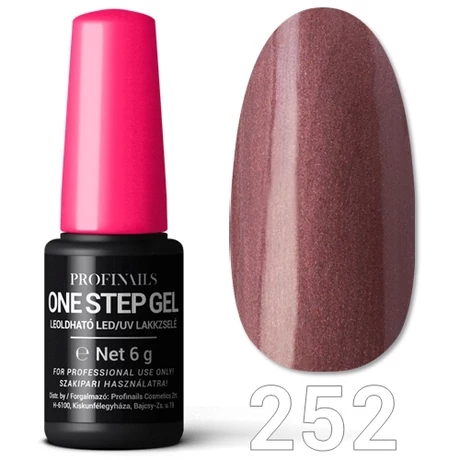 Profinails One Step Gel LED/UV lakkzselé 6gr. No.252