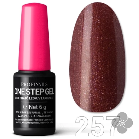 Profinails One Step Gel LED/UV lakkzselé 6gr. No.257