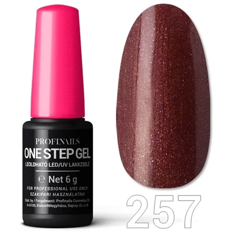 Profinails One Step Gel LED/UV lakkzselé 6gr. No.257