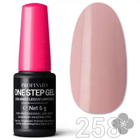 Profinails One Step Gel LED/UV lakkzselé 6gr. No.258