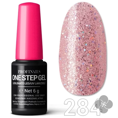 Profinails One Step Gel LED/UV lakkzselé 6gr. No.284