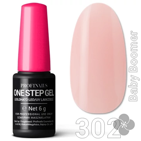 Profinails One Step Gel LED/UV lakkzselé 6gr. No.302