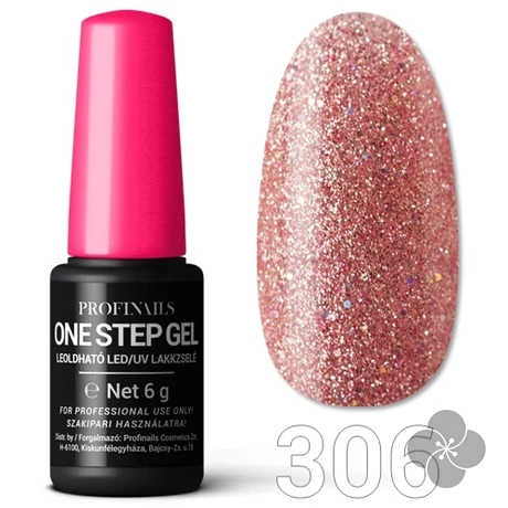 Profinails One Step Gel LED/UV lakkzselé 6gr. No.306