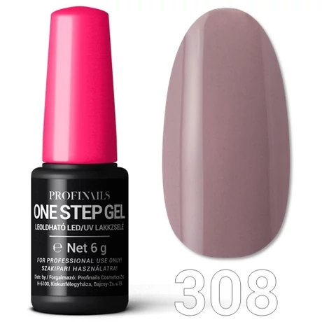 Profinails One Step Gel LED/UV lakkzselé 6gr. No.308
