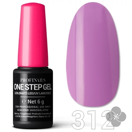 Profinails One Step Gel LED/UV lakkzselé 6gr. No.312