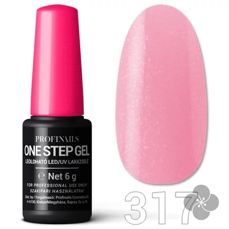 Profinails One Step Gel LED/UV lakkzselé 6gr. No.317