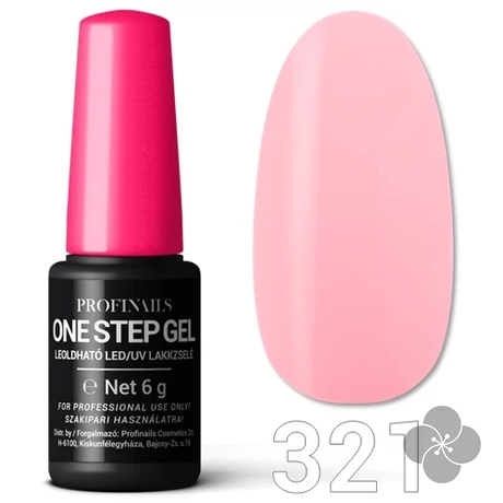 Profinails One Step Gel LED/UV lakkzselé 6gr. No.321