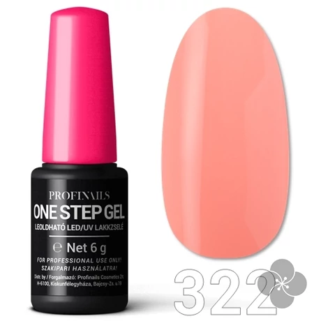Profinails One Step Gel LED/UV lakkzselé 6gr. No.322