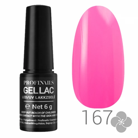 Profinails Gel Lac LED/UV 6g lakkzselé - 167