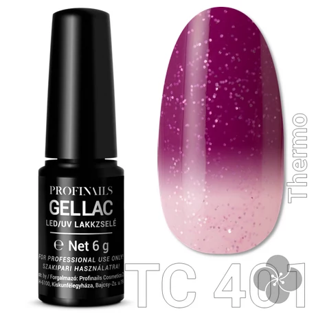 Profinails Gel Lac LED/UV lakkzselé 6gr No.401 thermo (TC series)
